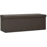 vidaXL Sitzbank Faltbar Dunkelbraun 110 x 40 x 48 cm