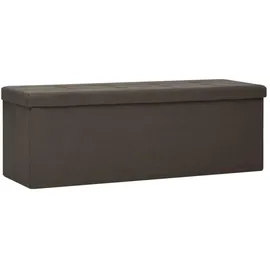vidaXL Sitzbank Faltbar Dunkelbraun 110 x 40 x 48 cm