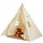 Vevor Spielzelt Kinder, Tipi-Zelt für Kinder 1–5 Jahre, Kleinkinderzelt mit Matte und dekorativen Plüschbällen, Zelt für Kinder mit Fenstern für