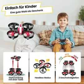 Holy Stone HS210 Mini Drohne für Kinder Anfänger,RC Quadcopter mit 3 Akkus Lange Flugzeit,Automatische Höhenhaltung,3D Flips,Headless Modus
