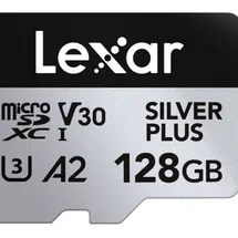 Lexar microSDXC Silver Plus UHS-I 128GB V30| Preis nach Code NIKOLAUS