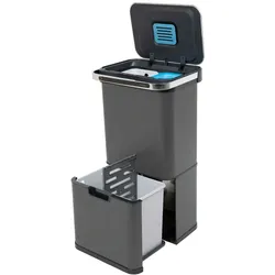 SVITA Sensor-Mülleimer 60L mit Ozon-Sterilisation und Aktivkohle-Filter Grau