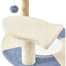 Yaheetech Ozean Design Kratzbaum 90 cm blau