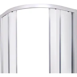 Belvit Eck-Duschkabine Viertelkreis mit Schiebetür 90 x 200 cm beige Klarglas