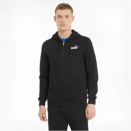 Puma Essentials Small Logo Fleece-Kapuzenjacke Herren 01 black XXL