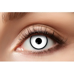 Eyecatcher Farblinsen »Farbige white manson Kontaktlinsen. Weiße Effektlinsen. Jahreslinsen.«, farbige Kontaktlinsen weiß