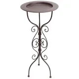 Dekoleidenschaft Metall, Ständer "Country-Style" schwarz, mit Tablett, Deko Pflanz Schale Tisch