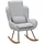 KADIMA DESIGN Relaxsessel CAPRI Stoff 75 x 110 x 88,5 cm Grau mit Kissen