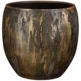 Edelman B.V. Blumentopf Roel dunkelgrünes Terracotta Durchmesser 24 cm