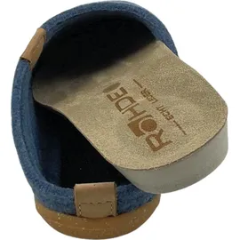 ROHDE Damen Pantoffel Softfilz Hausschuh Wechselfußbett 6860, Größe:38 EU, Farbe:Blau