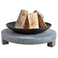 Esschert Design | FF137 | Feuerschale Granito mit rundem Sockel Ø 59 cm
