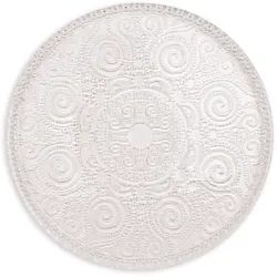Excelsa Deko-Teller / zum servieren Arabesque Glas 31x1,5x31 cm Transparent