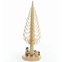 Rudolphs Schatzkiste Weihnachtsdekoration Sockel Spanbaum mit Förster Höhe 40cm NEU Weihnachten Spanbaum Baumschmuck Holzschmuck Holz Seiffen Erzgebirge Strauchbehang Dekoration