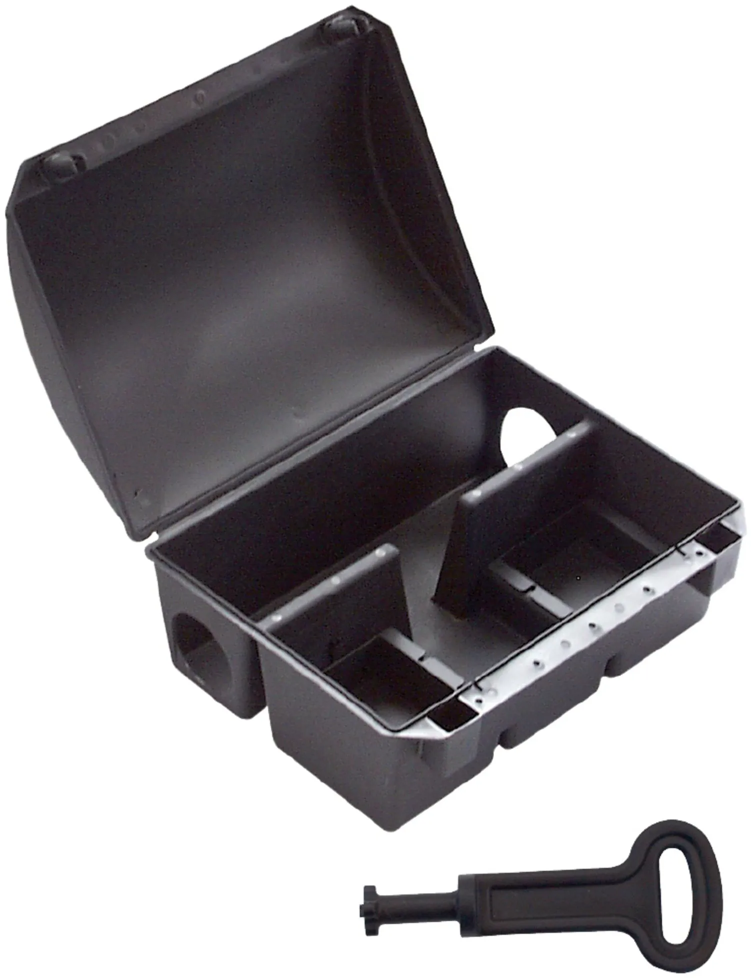 Rattenköderbox aus Kunststoff