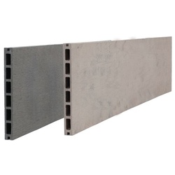 WPC Zaunlamelle 179 x 20 x 2 cm – WPC Zaunbrett, Anthrazit – praktische WPC Lamelle – ideal als WPC Zaunfüllung für Garten & Grundstück