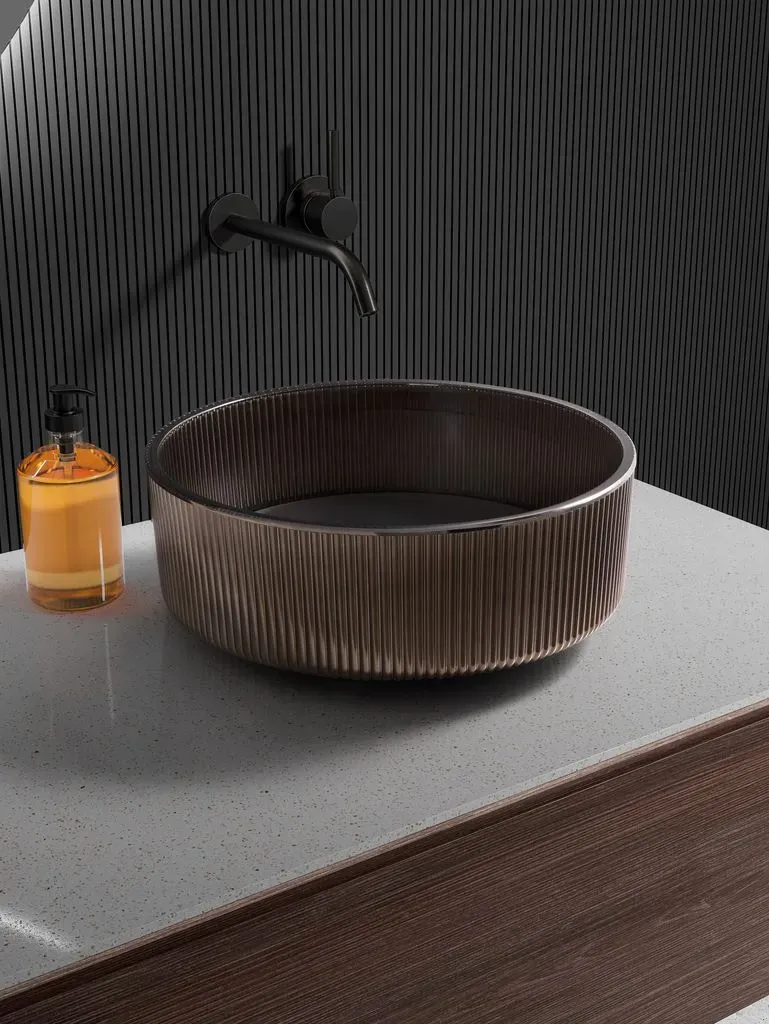 Glassdesign MADISON LUX Aufsatzwaschtisch - bronze