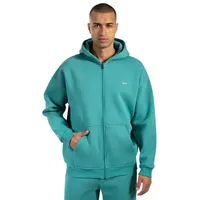 SMILODOX Cedrik Zip Hoodie Herren Blau/Petrol L
