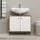 trendteam Waschbeckenunterschrank Touch 69 x 61 x 33 cm Weiß Matt