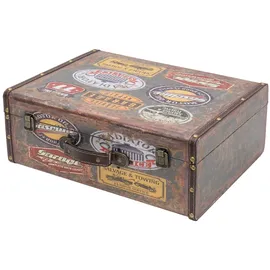 HMF VKO107 Vintage Koffer aus Holz, 2er Set, Versch. Größen, Deko Garage