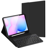 JADEMALL Samsung S6 Lite Tablet Hülle mit Tastatur für Galaxy Tab S6 Lite 10.4” (SM-P610/P615/P613/P619), Magnetische QWERTZ Bluetooth Tastatur, Schwarz