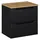 Lomadox Waschtischunterschrank 2 Auszüge 60,4 x 59,5 x 40 cm Schwarz