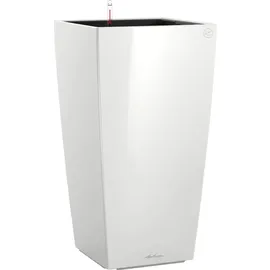 LECHUZA Cubico 50 Komplettset 50 x 50 x 95 cm weiß hochglanz