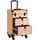 Songmics Kosmetikkoffer Trolley, Friseurkoffer Champagnergold