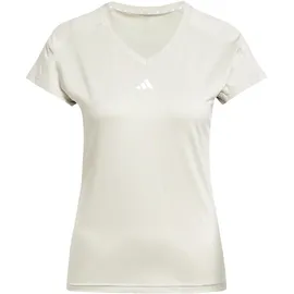 Adidas AEROREADY Train Essentials Minimal Branding V-Neck T-Shirt Wonder Alumina / White XS