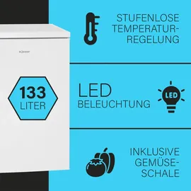 Bomann VS 2195 Kühlschrank (133 l, 845 mm hoch, Weiß)