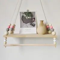 IVAILEX Wandregal Kinderzimmer, Hängeregal Kinderzimmer, Schweberegal Holz, Verwendet für Raumaufbewahrung, Schlafzimmer, Wohnzimmer, Kinderzimmerdekoration