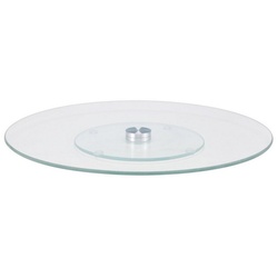 Neuetischkultur Kuchenplatte Kuchenplatte drehbar Tortenplatte, Glas, (1-tlg), Tortenplatte Sevierplatte drehbar weiß