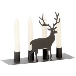 Adventskerzenhalter Hirsch Eisen