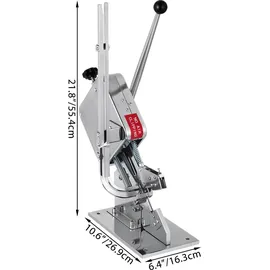 Happybuy VEVOR Hochwertige manuelle u-förmige Wurst-Klipper-Schneidemaschine mit 2 Schachteln Clips, 5000 Stück, robuste Brot Schneidemaschine aus A304-Fe...