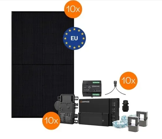  Meyer Burger & Enphase PV-Komplettset 3-phasig: 10x 390 Wp Modul, 10x IQ8MC M... 