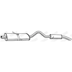 WALKER Endschalldämpfer  für CHRYSLER 04809452AA 4486622 4486620 22453