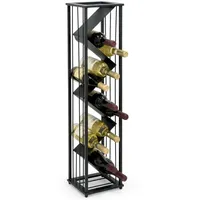 DanDiBo Ambiente Weinregal 96693 Stehend 40 x 12 x 100 cm Schwarz