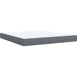 vidaXL Boxspringbett 180 x 200 cm Dunkelgrau
