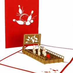 Colognecards Pop-Up Karte Kegeln