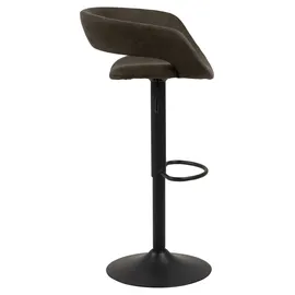 Actona Barhocker Grace 54 x 83-104 x 49 cm Grau