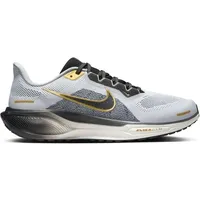 Nike Herren Laufschuhe Pegasus 41 Premium, WHITE/BLACK-METALLIC GOLD-LT SMOKE,