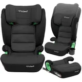 COIL Kinderautositz, Kindersitz, Autositz Weston I-SIZE, Verstellbare Kopfstütze, Belastbarkeit 15-36 kg,ab 3 bis 12 Jahren, Grau/Schwarz - Grau/Schwarz