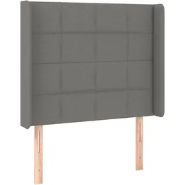vidaXL Boxspringbett 100 x 200 cm Dunkelgrau