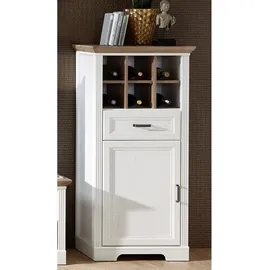 Stella Trading Highboard 66 x 136 x 42 cm Pinie hell / Artisan Eiche