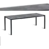 BEST Freizeitmöbel Palazzo Gartentisch 120-200 x 80 x 75 cm Anthrazit