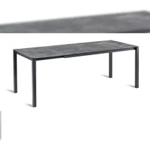 BEST Freizeitmöbel Palazzo Gartentisch 120-200 x 80 x 75 cm Anthrazit