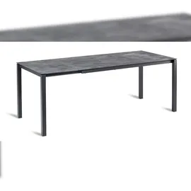 BEST Freizeitmöbel Palazzo Gartentisch 120-200 x 80 x 75 cm Anthrazit