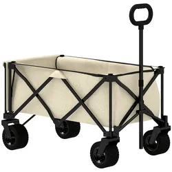 Outsunny - Gartenwagen - 90Lx48Wx92Hcm - Beige