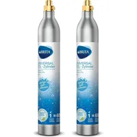 BRITA CO2-Zylinder 2-er Pack für Wassersprudler (bis zu 60l gesprudeltes Wasser pro Füllung)