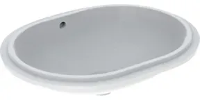 Geberit Unterbau-Waschtisch VariForm 62,5x49cm, o HL, m Ü, ellip., we. K-Tect