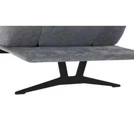 KOINOR Eckcouch Flachgewebe 2-Sitzer Grau